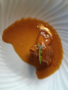 Lobster ravioli and bouillabaisse.