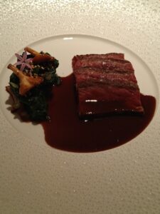 Entrecôte | Beef Entrecôte, Black Garlic, Swiss Chard, Girolle Mushrooms