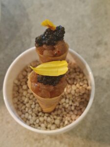 Cornetto of Tuna & Imperial Heritage Caviar