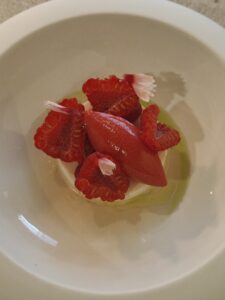 Raspberry, Fresh Cheese & Pink Peppercorn
