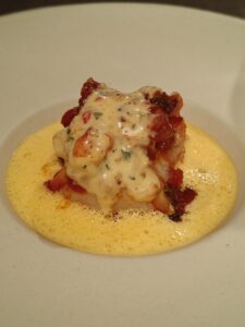 Canadian lobster "BBQ" - fermented tomato - chilli