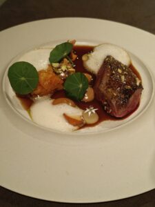 Racan pigeon - girolle mushrooms - carrot - umeboshi