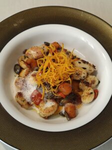 Ricotta gnocchi with pumpkin and Parmesan