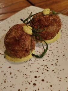 Pulled Pork Croquette with Curry