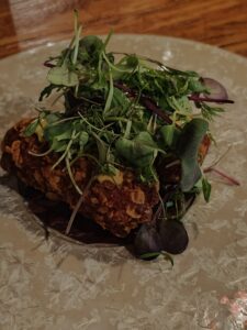 Duroc Pork Croquette | Baby Leaves | Curry